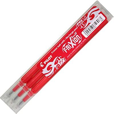 PILOT Set De 3 Recambios Frixion Ball Rojo Punto Medio PILOT Set De 3 Recambios Frixion Ball Rojo Punto Medio