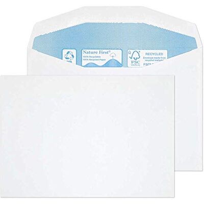 Blake Environmental sobres reciclados C6 (11.4 x 16.2cm) 1000 unidades 90 g/m² certifcado FSC sobres gommados biodegradables y ecológico modelo Blake Environmental sobres reciclados C6 (11.4 x 16.2cm) 1000 unidades 90 g/m² certifcado FSC sobres gommados biodegradables y ecológico modelo