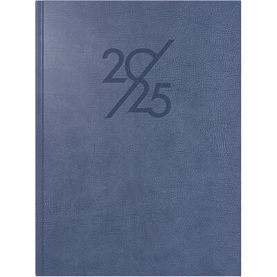 rido/idé Agenda de libro modelo Mentor (2025), 1 página = 1 día, A5, 352 páginas, tapa de piel sintética, color azul rido/idé Agenda de libro modelo Mentor (2025), 1 página = 1 día, A5, 352 páginas, tapa de piel sintética, color azul