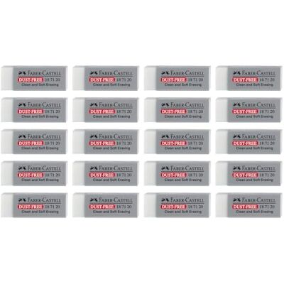 Faber-Castell Gomas de borrar Dust-Free, 20 unidades Faber-Castell Gomas de borrar Dust-Free, 20 unidades