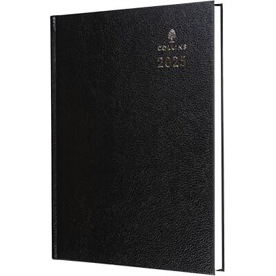 Collins Agenda de escritorio estándar 2025 para profesionales, agenda de negocios tamaño A4, vista semanal, color negro (), planificador de negocios premium con tapa dura de cuero Collins Agenda de escritorio estándar 2025 para profesionales, agenda de negocios tamaño A4, vista semanal, color negro (), planificador de negocios premium con tapa dura de cuero
