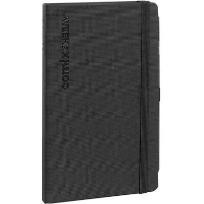 COMIX Large Vertical Agenda 2024 semanal de 12 meses, cierre con elástico y trabilla elástica para lápiz o bolígrafo, cubierta de poliuretano termomovirante, doble marcador, 13 x 21 cm, color negro COMIX Large Vertical Agenda 2024 semanal de 12 meses, cierre con elástico y trabilla elástica para lápiz o bolígrafo, cubierta de poliuretano termomovirante, doble marcador, 13 x 21 cm, color negro