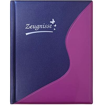Idena Carpeta de certificados DIN A4, 12 bolsillos, a prueba de documentos, color violeta, carpeta de documentos, 1 ud. Idena Carpeta de certificados DIN A4, 12 bolsillos, a prueba de documentos, color violeta, carpeta de documentos, 1 ud.