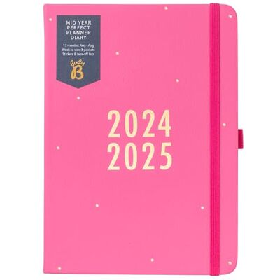 Busy B Agenda de planificación perfecta mediados de año Agosto de 2024 Agosto de 2025 Rosa Agenda semanal A5 de piel sintética con pegatinas, portabolígrafos y bloc de notas Busy B Agenda de planificación perfecta mediados de año Agosto de 2024 Agosto de 2025 Rosa Agenda semanal A5 de piel sintética con pegatinas, portabolígrafos y bloc de notas