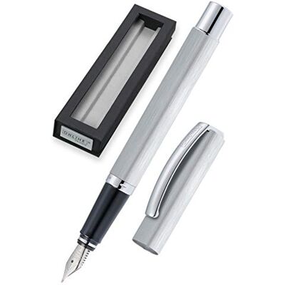 Online Schreibgeräte Pluma estilográfica, color plata Online Schreibgeräte Pluma estilográfica, color plata