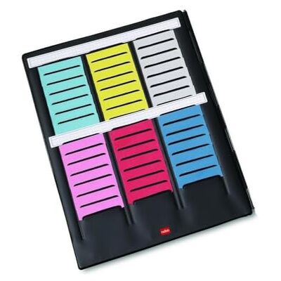 Nobo Carpeta con compartimentos para notas, negro Nobo Carpeta con compartimentos para notas, negro