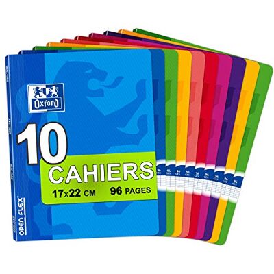 Oxford Openflex Pack de 10 libretas grapadas de tapa blanda, A5+ Oxford Openflex Pack de 10 libretas grapadas de tapa blanda, A5+