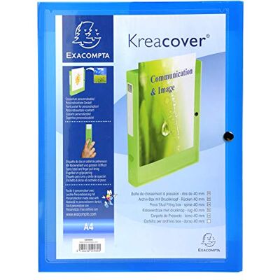 Exacompta 5 cajas de archivo Kreacover A4 lomo 4 cm incoloro Exacompta 5 cajas de archivo Kreacover A4 lomo 4 cm incoloro