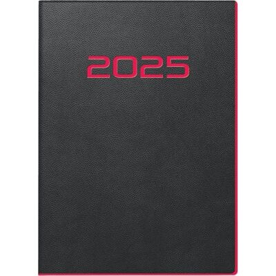 rido/idé Agenda de bolsillo, modelo perfect/Technik I (2025), 2 páginas = 1 semana, A6, 208 páginas, tapa de poliuretano, flexible, color negro rido/idé Agenda de bolsillo, modelo perfect/Technik I (2025), 2 páginas = 1 semana, A6, 208 páginas, tapa de poliuretano, flexible, color negro