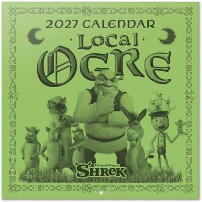 Grupo Erik Shrek Calendario 2027 Pared Almanaque 2027 30x30cm Grupo Erik Shrek Calendario 2027 Pared Almanaque 2027 30x30cm