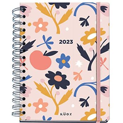 Miquelrius Agenda anual 2023 Happy Letters, Semana Vista, Cubierta rígida, Encuadernación espiral, Multilingüe, Color Garden, Tamaño 155 x 213 mm Miquelrius Agenda anual 2023 Happy Letters, Semana Vista, Cubierta rígida, Encuadernación espiral, Multilingüe, Color Garden, Tamaño 155 x 213 mm