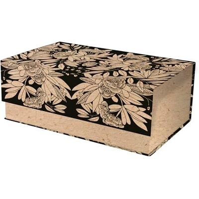 Clairefontaine Caja de almacenamiento de cartón multifuncional rectangular, diseño de naturaleza con acabado kraft, 29,8 x 17,8 x 10,8 cm, colección Le Cerisier Blanc Clairefontaine Caja de almacenamiento de cartón multifuncional rectangular, diseño de naturaleza con acabado kraft, 29,8 x 17,8 x 10,8 cm, colección Le Cerisier Blanc