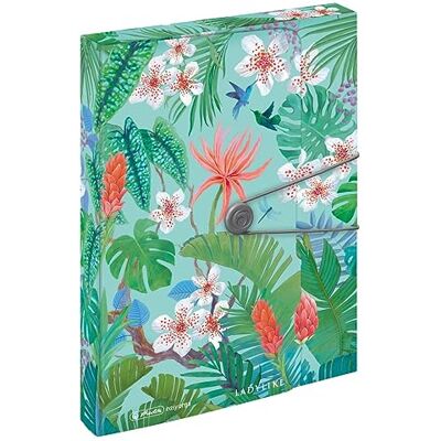 herlitz Caja de colección, tamaño A4, PP, Ladylike Jungle herlitz Caja de colección, tamaño A4, PP, Ladylike Jungle