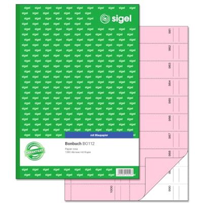 Sigel Libreta de tiques (A4, 2 x 50 hojas, 1000 tiques con hojas de calco rojo) Sigel Libreta de tiques (A4, 2 x 50 hojas, 1000 tiques con hojas de calco rojo)