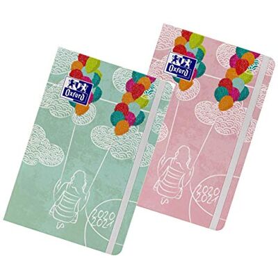 Oxford 10 x Agenda escolar 2020/2021, paquete de 10 unidades con 2 colores Lollie con vista diaria, 12 x 18 encuadernadas, 176 hojas Oxford 10 x Agenda escolar 2020/2021, paquete de 10 unidades con 2 colores Lollie con vista diaria, 12 x 18 encuadernadas, 176 hojas