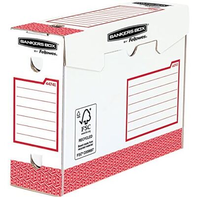 Bankers Box Fellowes archivador organizador Papel Rojo, Blanco Organizador de almacenaje (Papel, Rojo, Blanco, A4, 100 mm, 253 mm, 345 mm) Bankers Box Fellowes archivador organizador Papel Rojo, Blanco Organizador de almacenaje (Papel, Rojo, Blanco, A4, 100 mm, 253 mm, 345 mm)
