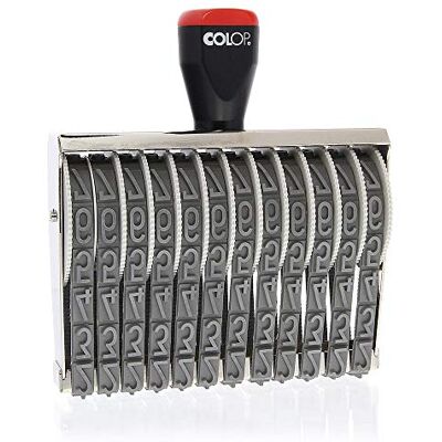 COLOP Esfera sello 15012 – 12 Esfera nbänder, 15 mm altura laminada COLOP Esfera sello 15012 – 12 Esfera nbänder, 15 mm altura laminada
