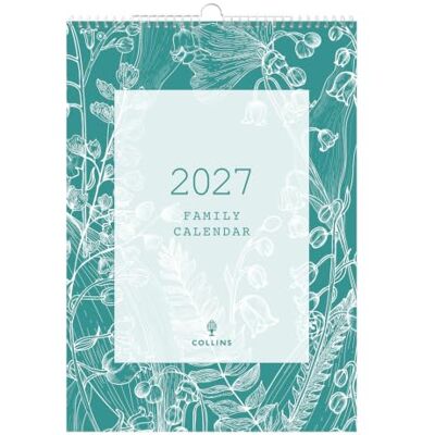 Collins Calendario 2027 – Calendario familiar de 12 meses A3 vista mensual – Gama Debden Tara () Collins Calendario 2027 – Calendario familiar de 12 meses A3 vista mensual – Gama Debden Tara ()