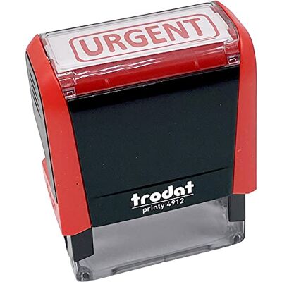 Trodat X-Print 4912 Sello automático de tinta recargable, texto urgente, color rojo, tamaño 47 x 18 mm Trodat X-Print 4912 Sello automático de tinta recargable, texto urgente, color rojo, tamaño 47 x 18 mm
