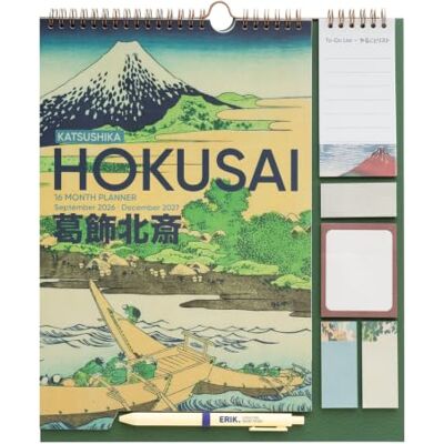 Grupo Erik Planificador Mensual 2026 Familiar Hokusai Calendario 2026 pared Grupo Erik Planificador Mensual 2026 Familiar Hokusai Calendario 2026 pared