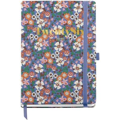 Miquelrius Agenda 2026 día por página, Similar A5+ (155 x 213 mm), Planificación diaria, Cubierta rígida cartón, Encuadernada, Cierre goma elástica, Papel 80 g/m², Español-EN-PT, Blooming Miquelrius Agenda 2026 día por página, Similar A5+ (155 x 213 mm), Planificación diaria, Cubierta rígida cartón, Encuadernada, Cierre goma elástica, Papel 80 g/m², Español-EN-PT, Blooming