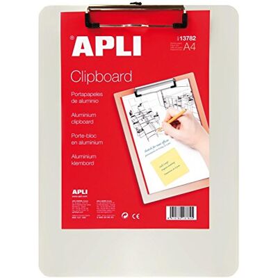 APLI 13782 Clipboard aluminio A4 APLI 13782 Clipboard aluminio A4