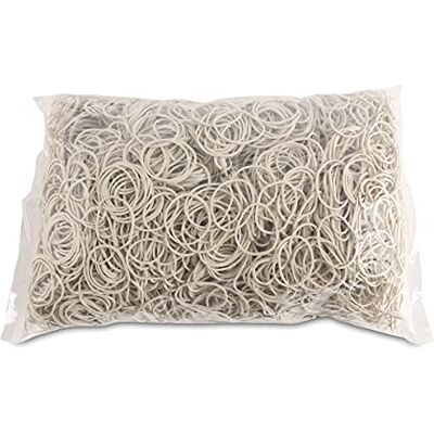 OFFICER PRODUCTS OFFICE PRODUCTS Bandas de goma, 30 mm de diámetro, 1,5 x 1,5 mm de grosor, color blanco, 1000 g, 1 unidad OFFICER PRODUCTS OFFICE PRODUCTS Bandas de goma, 30 mm de diámetro, 1,5 x 1,5 mm de grosor, color blanco, 1000 g, 1 unidad