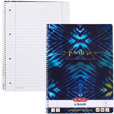 herlitz New Batic Fearless Cuaderno de espiral (A4, 80 hojas, líneas, 27), diseño de New Batic Fearless herlitz New Batic Fearless Cuaderno de espiral (A4, 80 hojas, líneas, 27), diseño de New Batic Fearless
