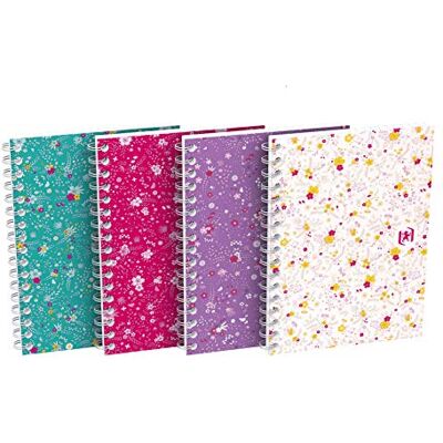 Oxford Spiral Cuaderno (A6, cuadriculado, 100 páginas, tapa blanda, 4 diseños, 10 unidades) Oxford Spiral Cuaderno (A6, cuadriculado, 100 páginas, tapa blanda, 4 diseños, 10 unidades)