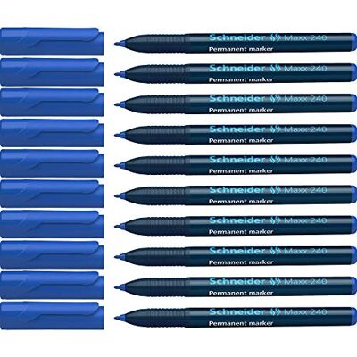 Schneider Maxx 240 – Marcador permanente – azul (Pack de 10) Schneider Maxx 240 – Marcador permanente – azul (Pack de 10)