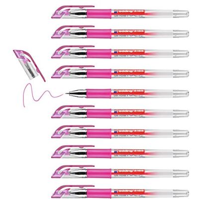 Edding 2185 roller gel rosa 10 rotuladores 0,7 mm bolígrafo de gel para escribir, colorear o decorar bullet journals rotulador de gel para mandalas Edding 2185 roller gel rosa 10 rotuladores 0,7 mm bolígrafo de gel para escribir, colorear o decorar bullet journals rotulador de gel para mandalas