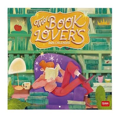 Legami Calendario de Pared 2026, Book Lover's, Calendario de Pared Grande, 12 Meses y Planificador Anual, en 6 Idiomas, Espacio para Notas, Días Festivos Internacionales, 30 x 29 cm Legami Calendario de Pared 2026, Book Lover's, Calendario de Pared Grande, 12 Meses y Planificador Anual, en 6 Idiomas, Espacio para Notas, Días Festivos Internacionales, 30 x 29 cm