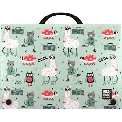 Grafoplas Maletin Escolar con Asa y Cierre de Broche, Tamaño Folio, 24,5x34,5x4 cm, Polipropileno, Party Bits & Bobs, Perfecto para tus Clases Extra Escolares Grafoplas Maletin Escolar con Asa y Cierre de Broche, Tamaño Folio, 24,5x34,5x4 cm, Polipropileno, Party Bits & Bobs, Perfecto para tus Clases Extra Escolares