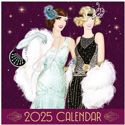 Robert Frederick Claire Coxon Art Deco Calendario de pared cuadrado 2025 Robert Frederick Claire Coxon Art Deco Calendario de pared cuadrado 2025
