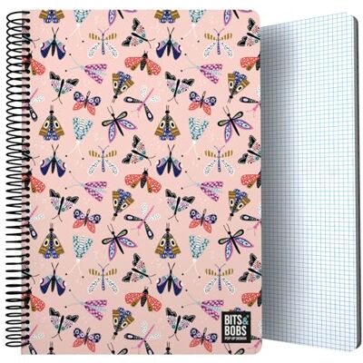 Grafoplas Grafoplás Cuaderno Tapa Plastico 80 Hojas Cuadriculadas 4x4 90g Tamaño Folio Espiral Cierre Seguridad Coil Lock Colección Diseño Bits&Bobs Pop Up Design Butterfly Certificado FSC Grafoplas Grafoplás Cuaderno Tapa Plastico 80 Hojas Cuadriculadas 4x4 90g Tamaño Folio Espiral Cierre Seguridad Coil Lock Colección Diseño Bits&Bobs Pop Up Design Butterfly Certificado FSC