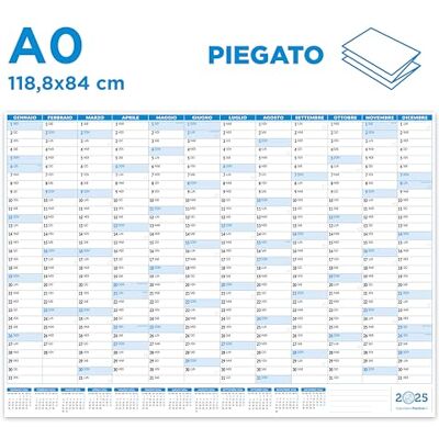 Il Calendario Positivo Calendario 2025 de pared 118 x 84 cm Planner Positivo Plegado Formato de pared Maxi A0 Il Calendario Positivo Calendario 2025 de pared 118 x 84 cm Planner Positivo Plegado Formato de pared Maxi A0