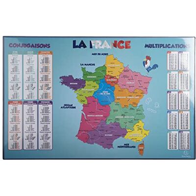 Exacompta Ref. 29791E Caja de 10 soportes para escritorio infantil de cartón rígido acolchado frontal y reverso de PVC para resistir el uso diario 37,5 x 57,5 cm Visual Francia Se entrega Exacompta Ref. 29791E Caja de 10 soportes para escritorio infantil de cartón rígido acolchado frontal y reverso de PVC para resistir el uso diario 37,5 x 57,5 cm Visual Francia Se entrega