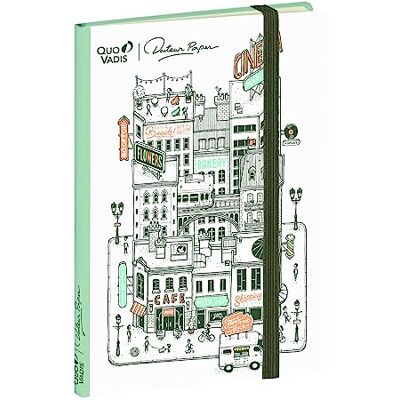 QUO VADIS Cuaderno de notas Rayado horizontal A5-15x21cm DOCTEUR PAPER Ciudad QUO VADIS Cuaderno de notas Rayado horizontal A5-15x21cm DOCTEUR PAPER Ciudad