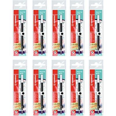 Cartucho Stabilo Palette F - Negro - 10 unidades Cartucho Stabilo Palette F - Negro - 10 unidades