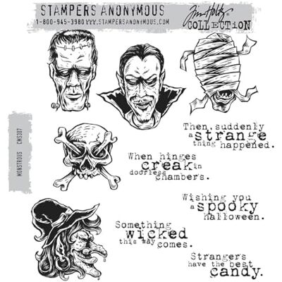 Stampers Anonymous Monstrous Juego de sellos de goma, material sintético, multicolor, 24,8 x 18,6 x 0,8 cm Stampers Anonymous Monstrous Juego de sellos de goma, material sintético, multicolor, 24,8 x 18,6 x 0,8 cm