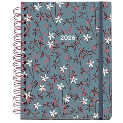 Miquelrius Agenda 2026 semana vista, Similar A5+ (160 x 218 mm), Doble espiral, Cubierta cartón plastificado, Papel 100 g/m², Planificación semanal, 6 idiomas, Stickers, Diseño Arno Dufour, Bambú Miquelrius Agenda 2026 semana vista, Similar A5+ (160 x 218 mm), Doble espiral, Cubierta cartón plastificado, Papel 100 g/m², Planificación semanal, 6 idiomas, Stickers, Diseño Arno Dufour, Bambú