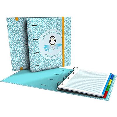 Grafoplas Grafoplás . Carpeta A4 con Anillas Troqueladas, A4, Recambio Hojas Cuadricula 5x5, Separadores, Sobre Transparente, Lomo Curvo, Carpebook, Colección Wise Planet, Pingüino Grafoplas Grafoplás . Carpeta A4 con Anillas Troqueladas, A4, Recambio Hojas Cuadricula 5x5, Separadores, Sobre Transparente, Lomo Curvo, Carpebook, Colección Wise Planet, Pingüino
