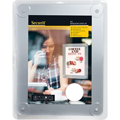 SECURIT Marco expositor para ventana Formato A4 SECURIT Marco expositor para ventana Formato A4