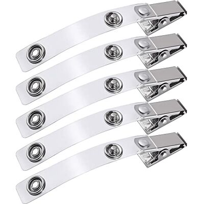 webbomb ® 5 soportes giratorios para tarjetas de identificación, clip de cocodrilo, flexible, para tarjetas de identificación y acceso webbomb ® 5 soportes giratorios para tarjetas de identificación, clip de cocodrilo, flexible, para tarjetas de identificación y acceso