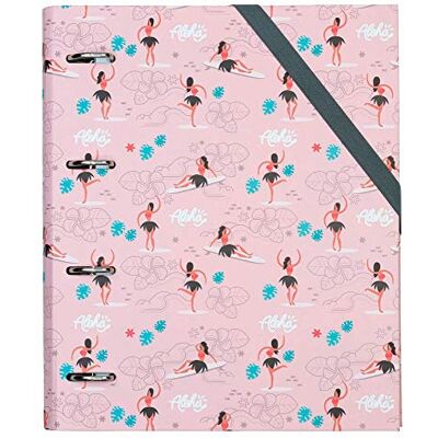 MILAN Carpeta de anillas con 100 hojas Hula, 32 X 27 cm, estampado Hula MILAN Carpeta de anillas con 100 hojas Hula, 32 X 27 cm, estampado Hula