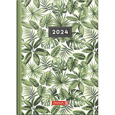 BRUNNEN Agenda diaria "Jungle Leaves" modelo 795 2024 1 página = 1 día tamaño de la hoja 14,5 x 20,6 cm, multicolor BRUNNEN Agenda diaria "Jungle Leaves" modelo 795 2024 1 página = 1 día tamaño de la hoja 14,5 x 20,6 cm, multicolor