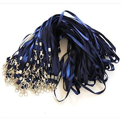 IBOO Lote de gargantilla con clip de metal – Cordón para cuello para puerta insignia de tarjeta de identificación IBOO Lote de gargantilla con clip de metal – Cordón para cuello para puerta insignia de tarjeta de identificación