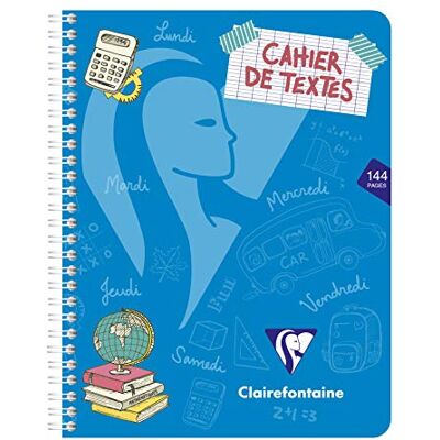 Clairefontaine Ref Libro de tareas Polypro con encuadernación de alambre (72 hojas) Tamaño de 90 g, papel vitela de 90 g/m², funda de plástico suave 4 colores surtidos (paquete de 10) Clairefontaine Ref Libro de tareas Polypro con encuadernación de alambre (72 hojas) Tamaño de 90 g, papel vitela de 90 g/m², funda de plástico suave 4 colores surtidos (paquete de 10)