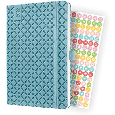Sigel Jolie agenda semanal 2022-13,5 x 20,3 cm hardcover 174 páginas blau Sigel Jolie agenda semanal 2022-13,5 x 20,3 cm hardcover 174 páginas blau