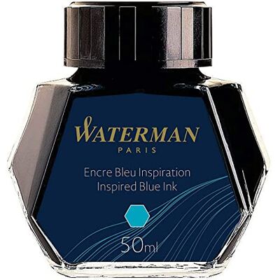 Waterman tinta para pluma estilográficaazul inspiraciónfrasco de 50 ml Waterman tinta para pluma estilográficaazul inspiraciónfrasco de 50 ml